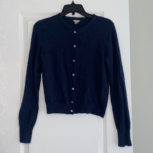 Fossil Navy Wool Cardigan
